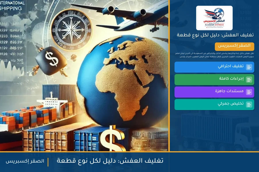 تغليف العفش: دليل لكل نوع قطعة — دليل الصقر إكسبريس للشحن الدولي