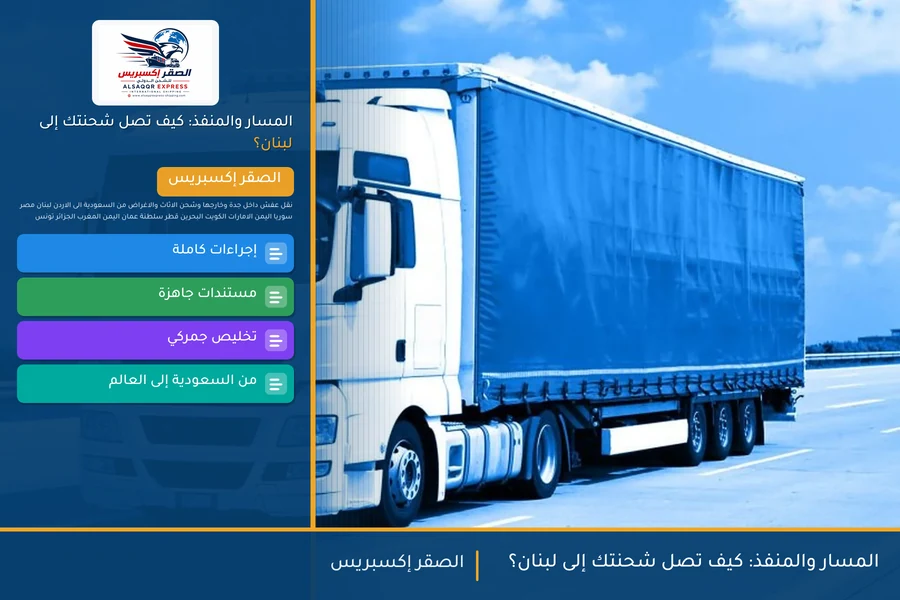 المسار والمنفذ: كيف تصل شحنتك إلى لبنان؟