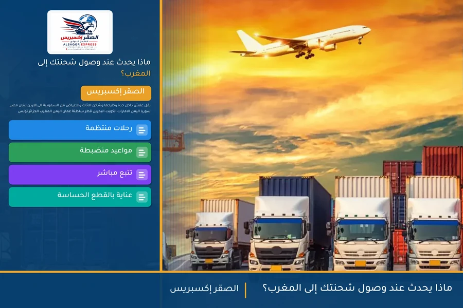 ماذا يحدث عند وصول شحنتك إلى المغرب؟